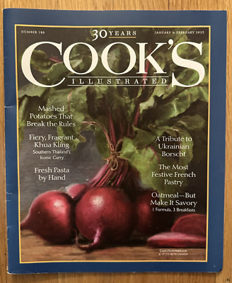 Cook's Illustrated Magazine January  & February 2023  Issue 180