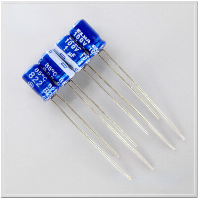 20pcs/100pcs ELNA Blue RC2 1uF/100V1uF Small Size Audio DIY capacitor HiFi 4x7mm