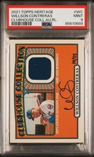 Willson Contreras - 2021 Topps Heritage Clubhouse Collection Autograph  PSA 9