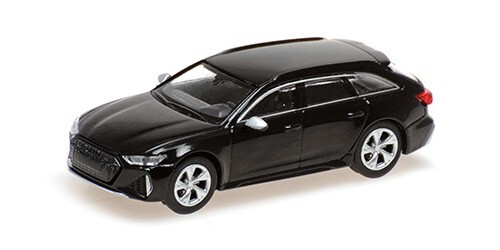 Minichamps 870010014 Audi Rs 6 Avant – 2019 – Black Metallic, H0 1:87-image