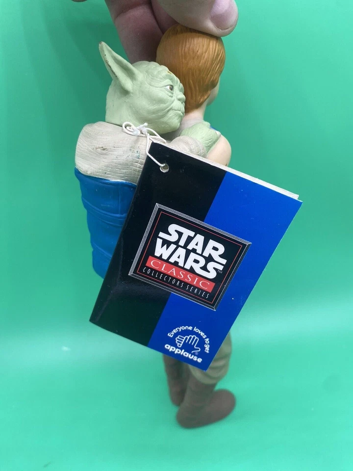 Figura clásica de Luke Skywalker y Yoda Applause Star Wars 1995 Foto 4 de 4