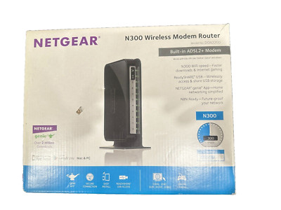 Netgear DGN2200 N300 Wireless ADSL 2+ Modem Router | eBay Australia