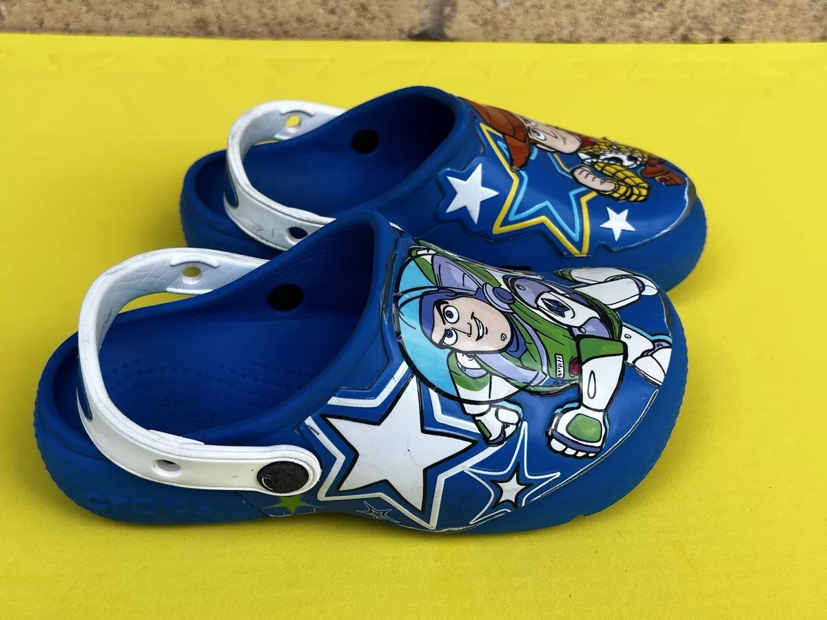 Crocs Disney x Pixar Fun Lab Kids Toy Story Classic Clog size J1 Multicolors