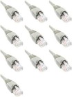 25 Feet Cat6 Ethernet Network Patch Cables Gray RJ45 m/m (10 Pack)