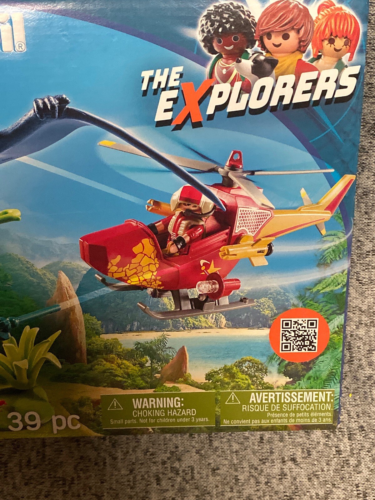 playmobil adventure copter with pterodactyl