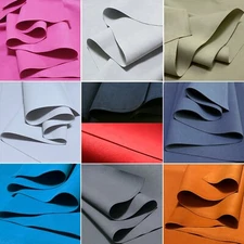 1.4MM HEAVY ULTRASUEDE CRAFT FAUX LEATHER POUCH BAG CHAPS CLOTH LABEL BLACK 54"W