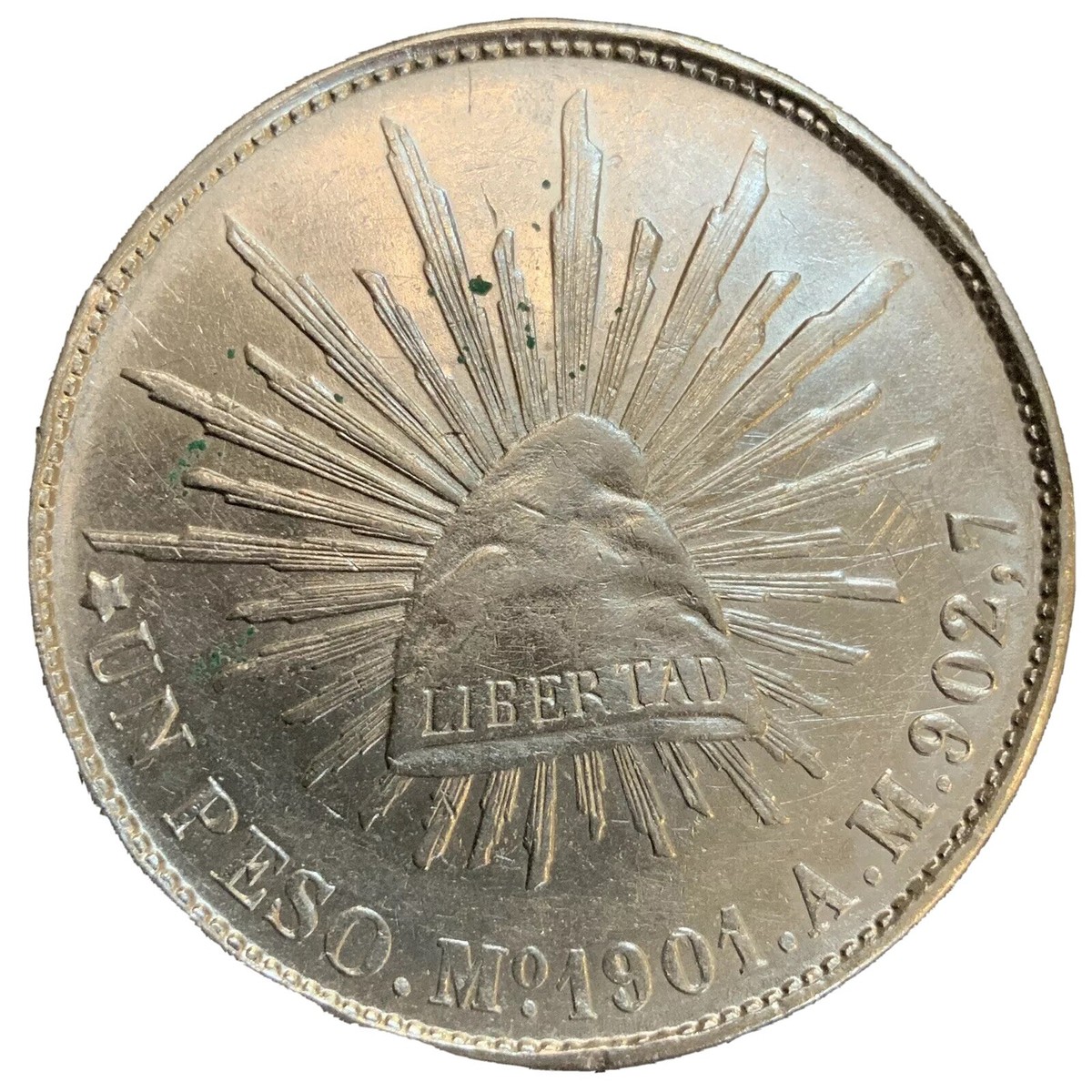 1898 メキシコ　1ペソ　R S 902.7 1898 メキシコ 1ペソ R S 902.7 1898 メキシコ 1ペソ R S 902.7