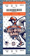 2005 MLB ALL-STAR GM 7/12/05 Comerica Park Ticket RARE Miguel Tejada 7-5 AL WINS