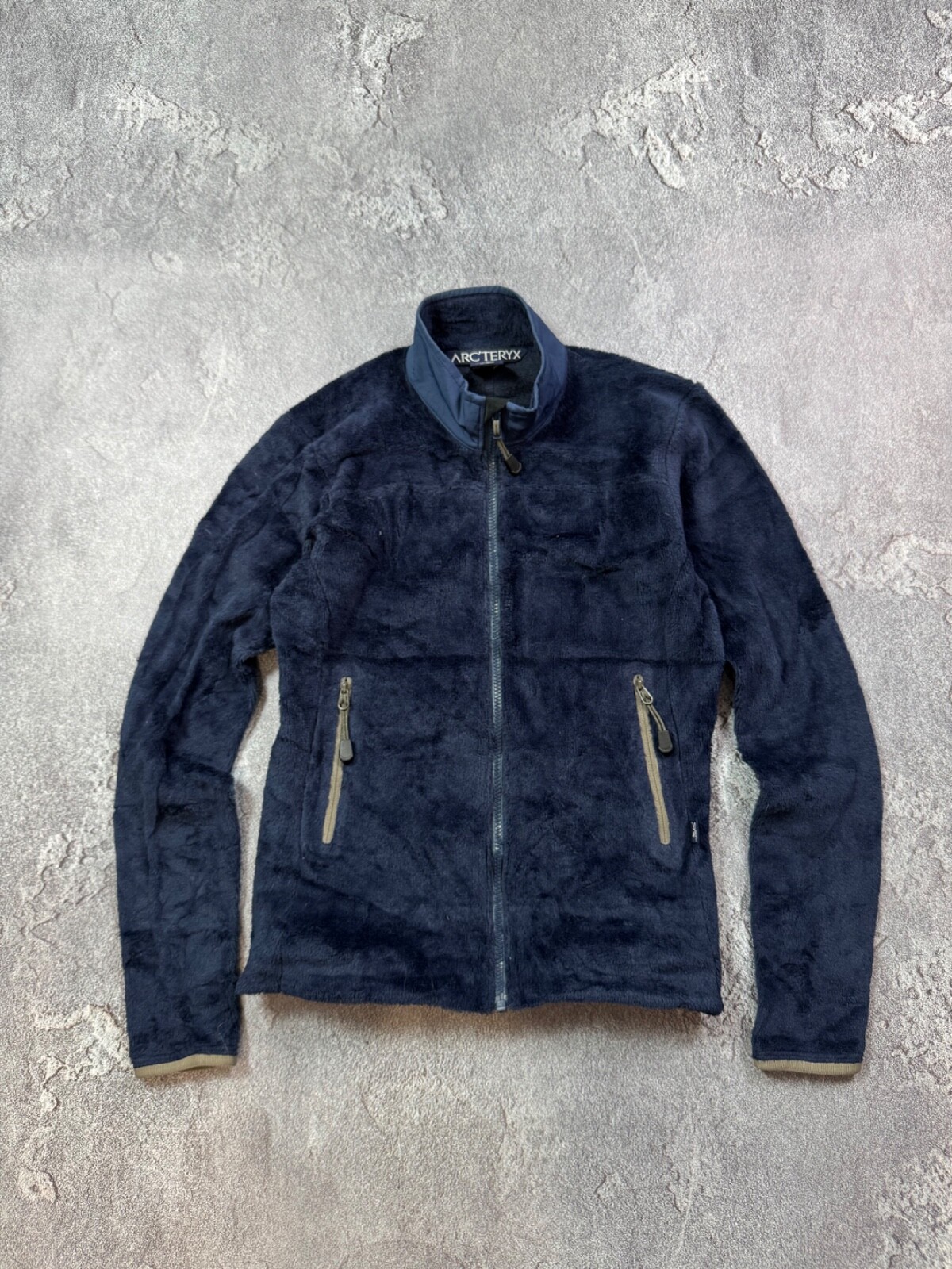 ARC'TERYX Arcteryx Giacca Pile Donna Blu Navy S Polartec Full Zip Teddy Deep Pile Rara