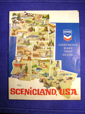 Routecollection Booklet Vintage Scenicland, USA from Chevron a Tour and Route Guide Booklet Mid ...