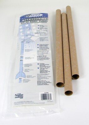 Estes Package of Three BT-50 Body Tubes - 18'' Long
