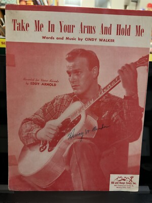 1949 country sheet music EDDY ARNOLD  Take Me In Your Arms And Hold Me 