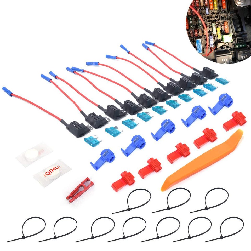 12V 15 Car AddACircuit Fuse Adapter Middle Blade Fuse Holder