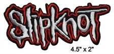 Slipknot Rock and Roll Band Embroidered Iron On Patch 4.5" x 2" Cory Taylor