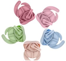 Baby Kinder Essen Trink Set BPA Frei Teller Schüssel Becher Silikon Rutschfest