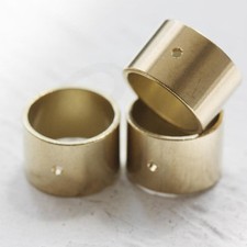 6 Pieces Raw Brass Wide Tube With Top Hole 15.2x10mm CW-3908C-D-498