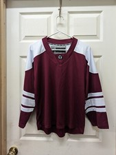 Blank Maroon Youth L/XL Hockey Jersey