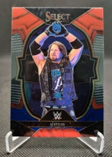 2023 Select WWE Red and Blue #16 AJ Styles wrestling card