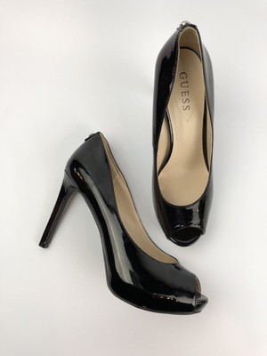 guess peep toe heels