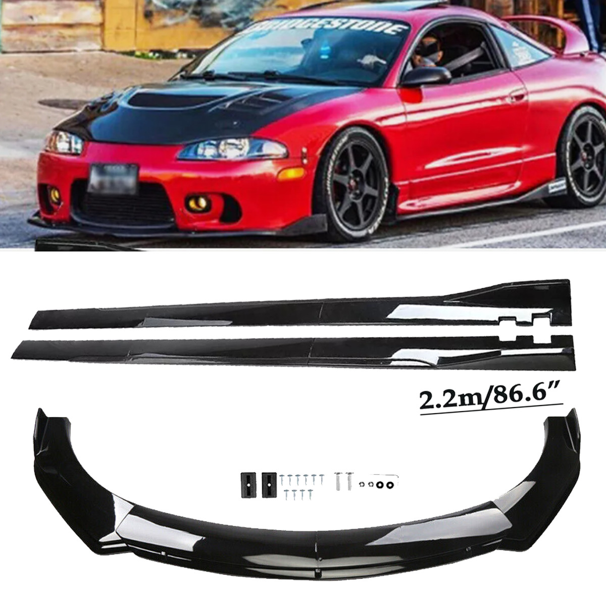 4PCS MOTOR & TRANS MOUNT FIT Mitsubishi Eclipse 2.0L W/o Turbo - Foto 10