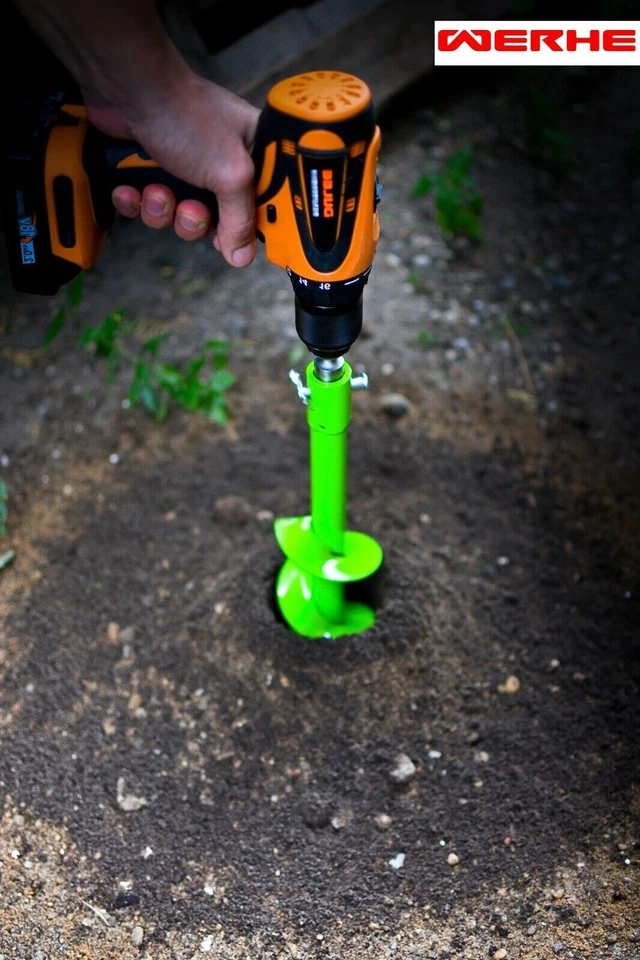 40mm Doppelwelle Erdbohrer HEX Adapter Erdlochbohrer Pfahlbohrer Bohrer - Bild 4 von 4