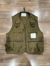 Flycaster Fishing Vest Mens Medium Khaki