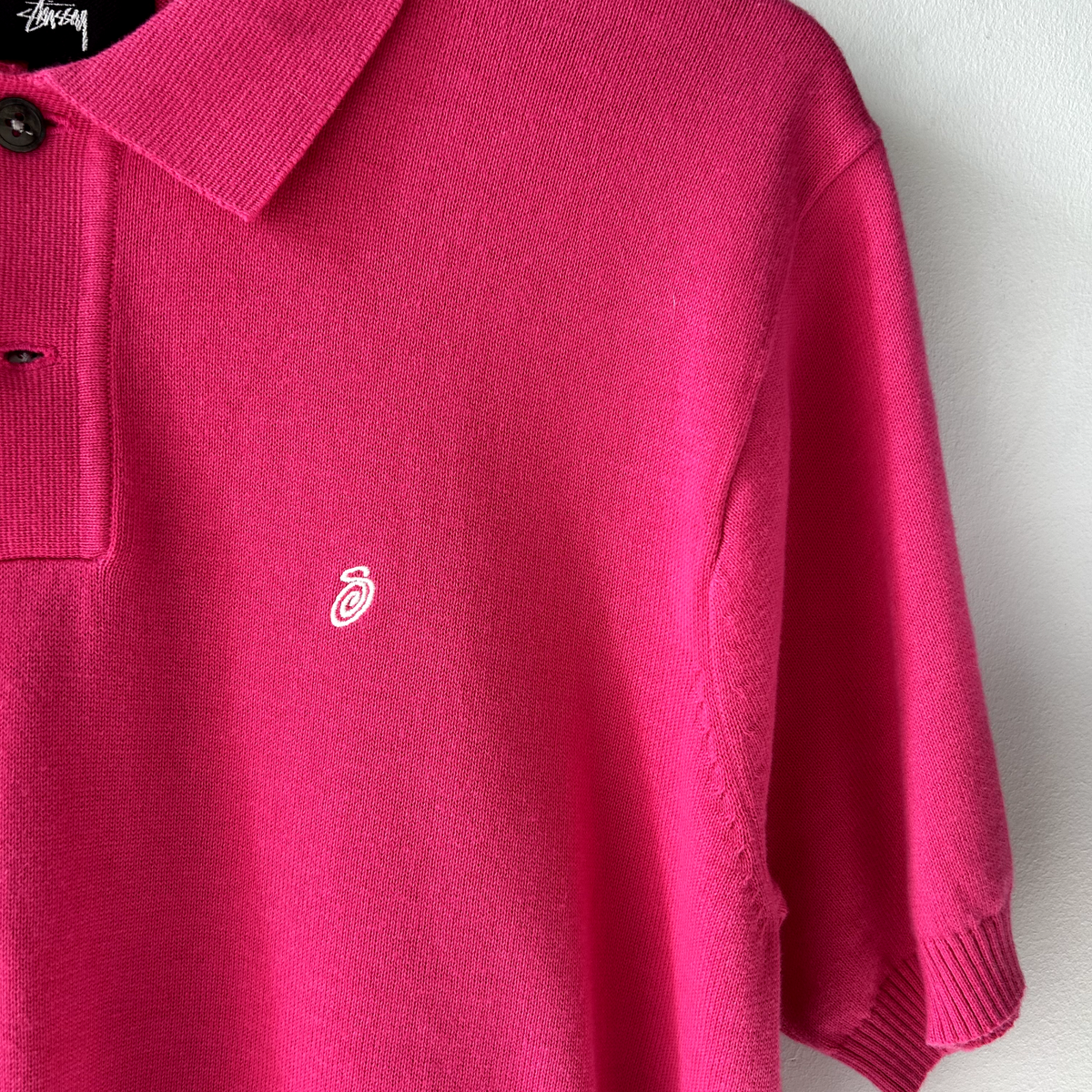 DEADSTOCK | Stussy Mini Logo Pink Polo Shirt sz XS Adult NWT | eBay