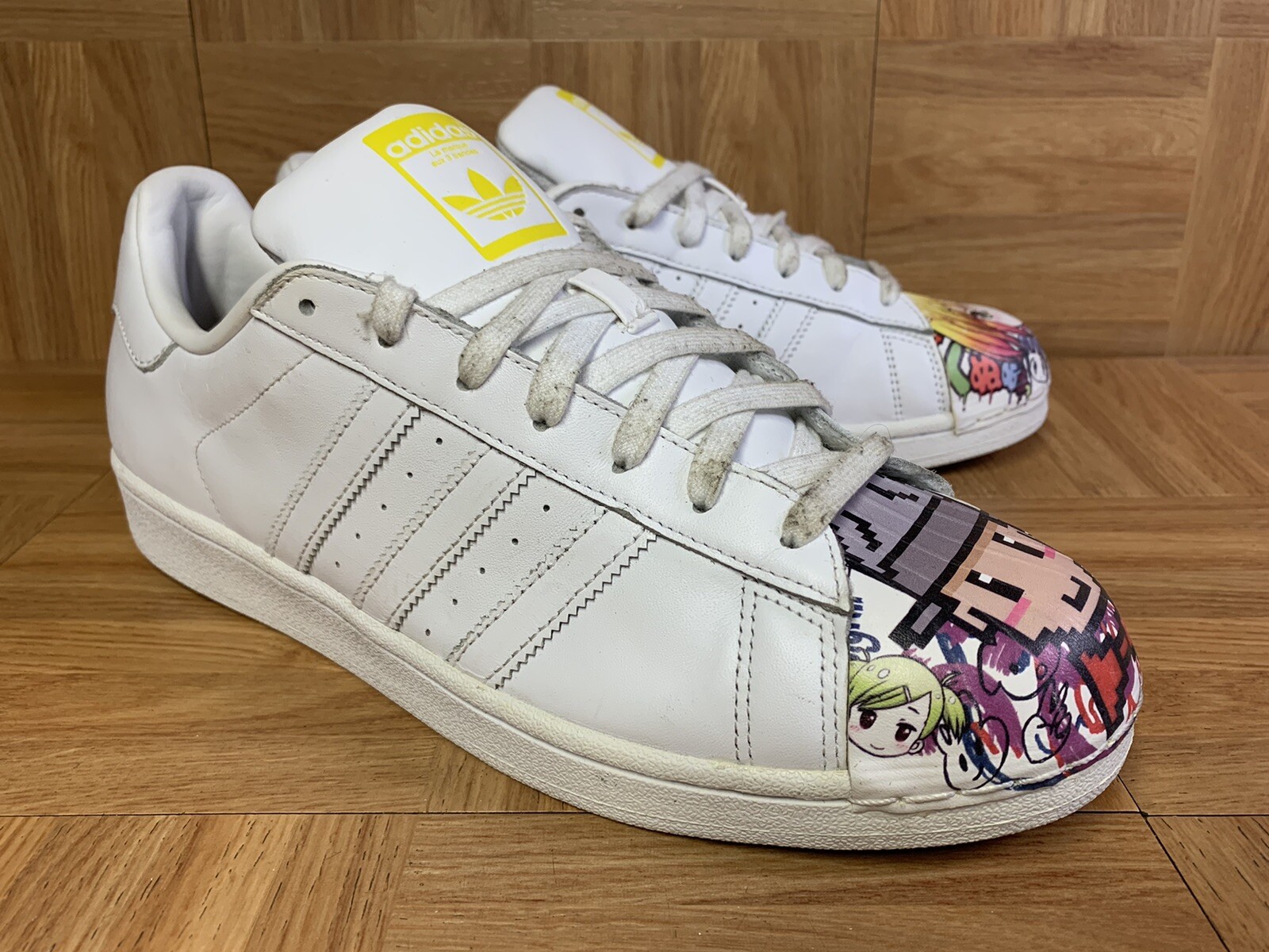 Superstar leather trainers Adidas x Pharrell Williams Pink size 6.5 US in  Leather - 3644928