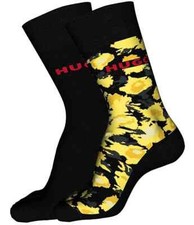 2-Pack Hugo Boss Crew Cotton Blend Dress Socks New sz 7-13