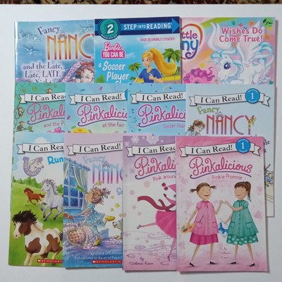 11 1st & 2nd Level Children's Beginning Reading Girl Themed Softcover Books