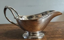 Ercuis Silver Plated Metal Gravy Boat Antique