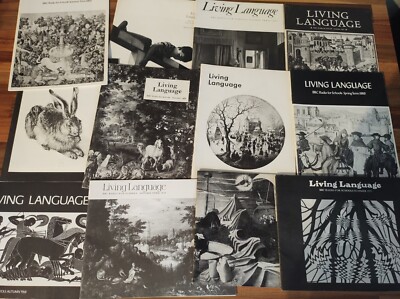 12 x BBC radio for Schools Living Language Booklets 1966-1971