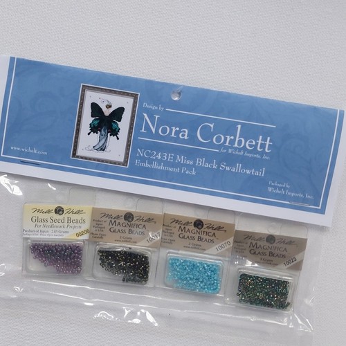 Mill Hill Embellishment Bead Pack Miss Black Swallowtail Butterfly NC243 - Picture 3 of 6