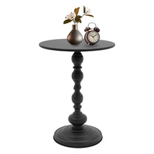 Round Side Table Carbon Steel End Table Sofa Side Table for Bedroom Living Room
