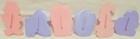 Set Of 6 EASTER COOKIE CUTTERS Purple & Pink ANIMALS & BASKET — photo 2