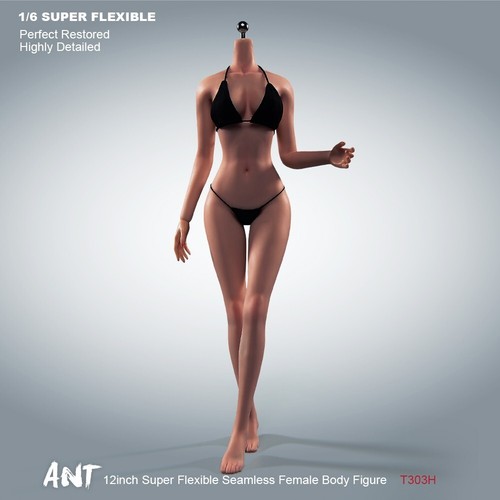 US 1/6 Super Flessibile Corpo Senza Cuciture Rame Pelle Abbronzante per 12" Action Figure Giocattolo - Foto 2 di 9