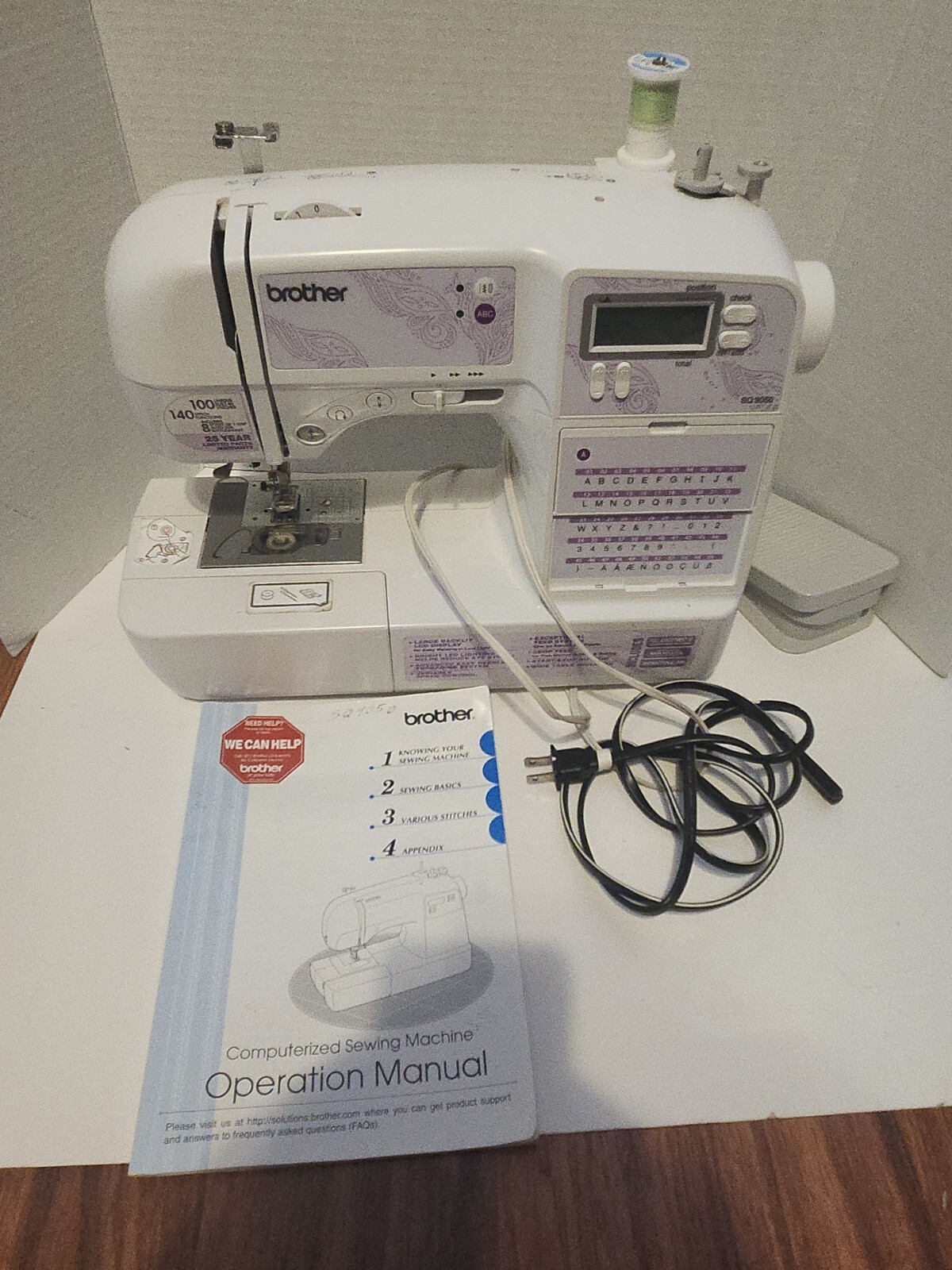 Brother Sewing and Quilting Machine SQ9050 With Instruction Manual eBay