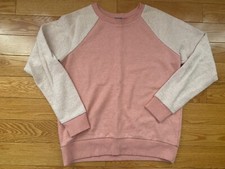 NWOT Aerie Inside Out Crew Neck Sweatshirt Women's Size MEDIUM Pink