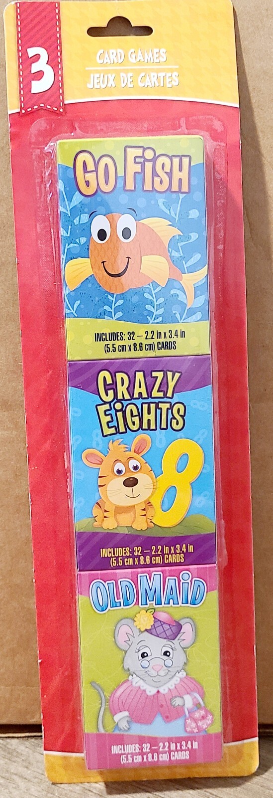 3 Card Games For Kids (Go Fish, Crazy Eights, Old Maid) NEW FREE