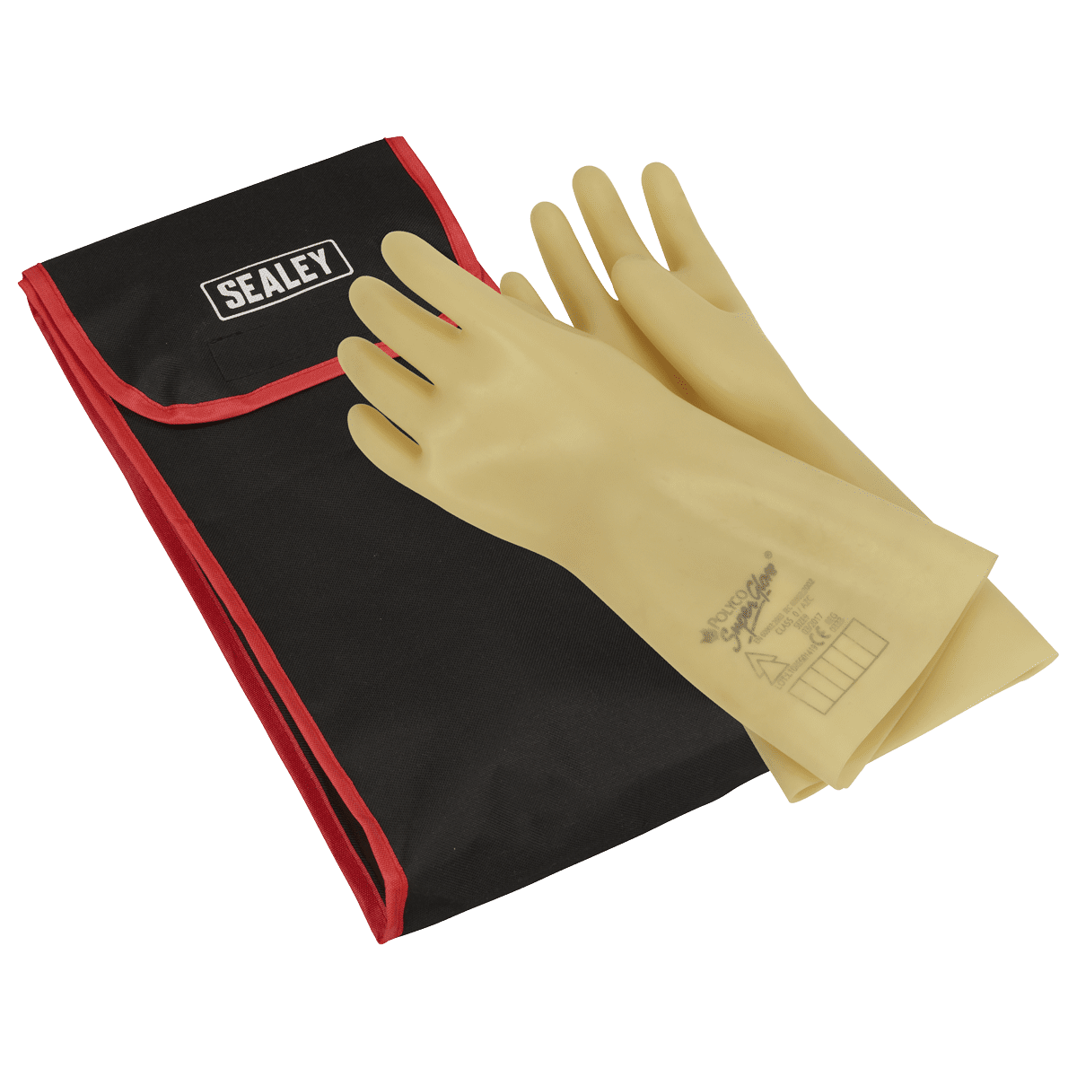 Sealey HVGBCOMBO Electrician's Safety Gloves With Bag 1kV AC