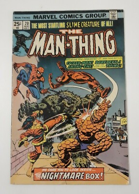 The Man-Thing - 20 Aug 1975 - Marvel Comics Group Spiderman