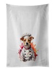 Fox Terrier Chef White Kitchen Towel Set of 2 Dish Towels Dac7318Wtkt