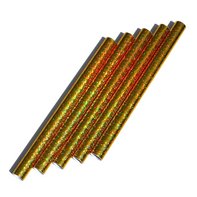 5er Set Dekorfolie Flakes Gold Folie Plotterfolie Hologramm Oilslick 3D Effekt