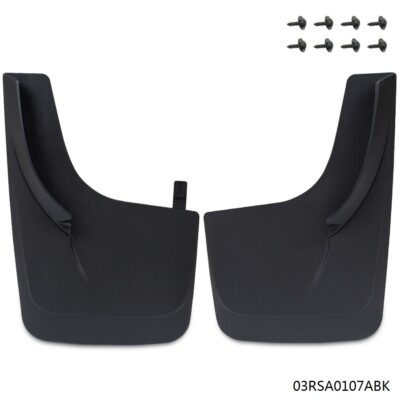 #ad #ad Front Splash Guards Mud Flaps Mudguard With Hardware Universal Car Black $22.35