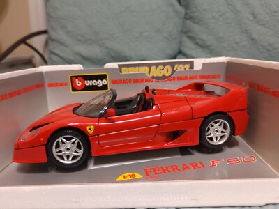 Bburago 1995 Ferrari F50 Convertible Red 1:18 Scale Diecast