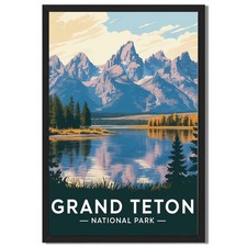 Grand Teton National Park Landscape Wall Art Oil Paintings Reproduction