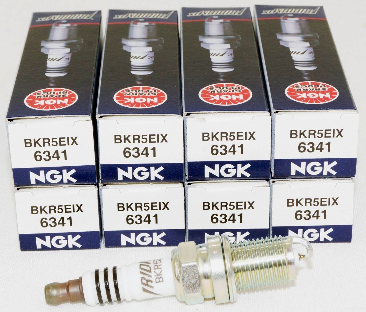 8 Pack Genuine NGK 6341 Iridium IX Spark Plug BKR5EIX for Mopar Mercedes Bentley