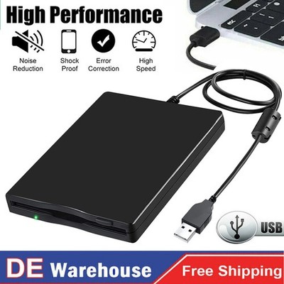 CSL FDD USB Diskettenlaufwerk 1.44MB extern schwarz 3,5 Zoll Floppy Disk Drive