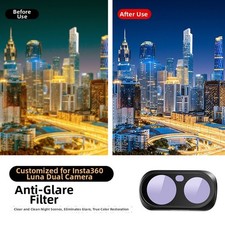 For Insta360 Luna For Ultra Camera Lens Filter Set UV CPL ND Black 6.5cm