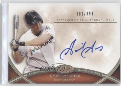 2012 Topps Tier One Crowd-Pleaser 302/399 Gaby Sanchez #CPA-GSA Auto 1c7